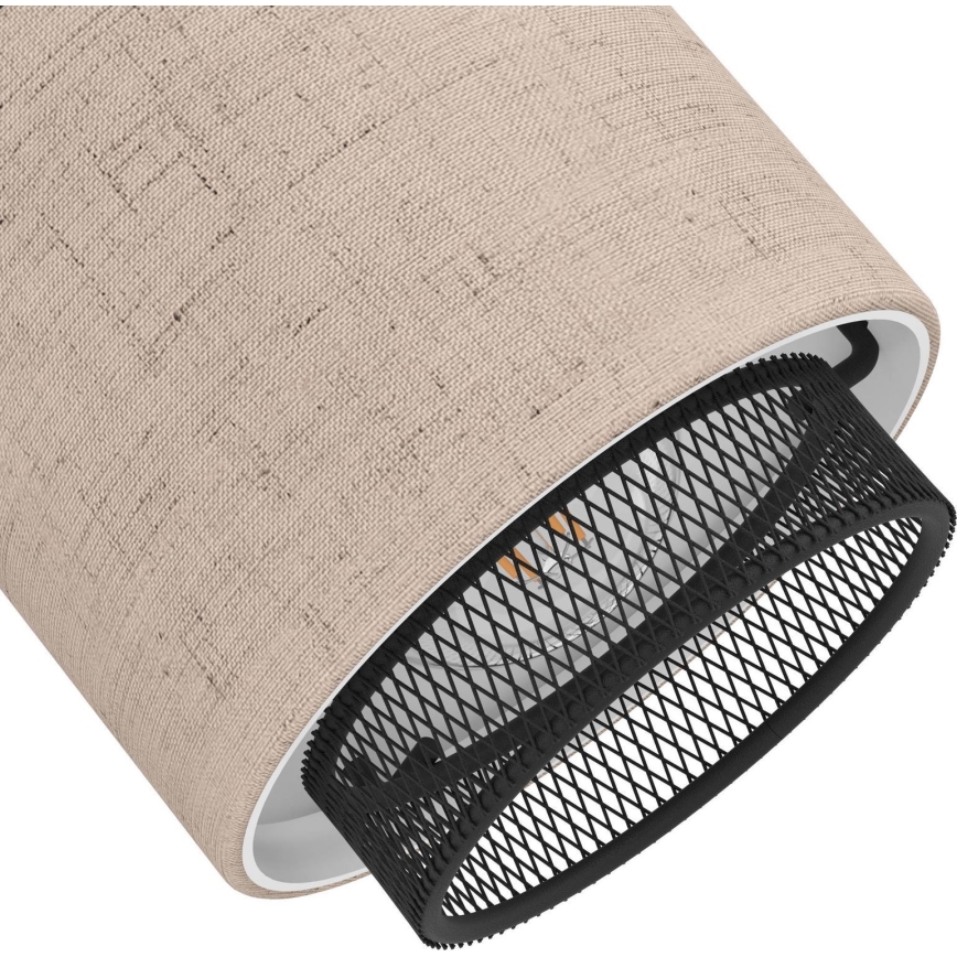 Eglo - Foco 4xE14/40W/230V negro/beige