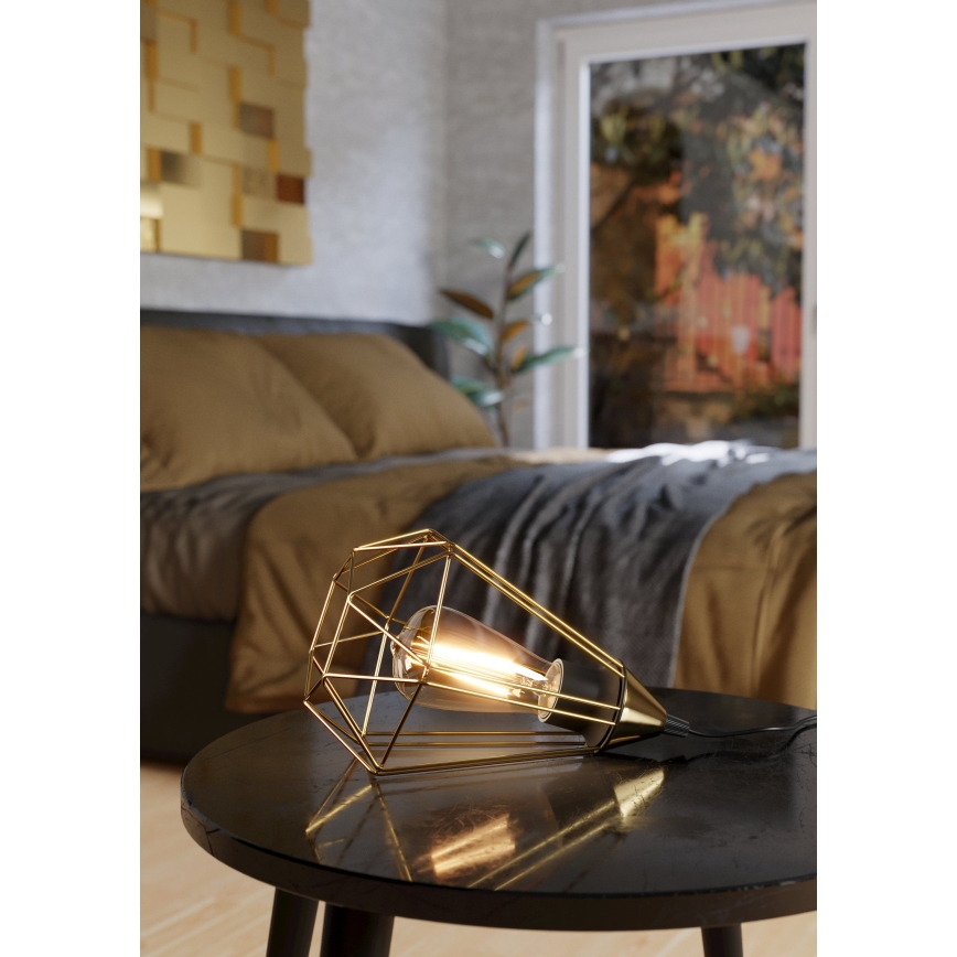 Eglo - Lámpara de mesa con enchufe 1xE27/60W/230V