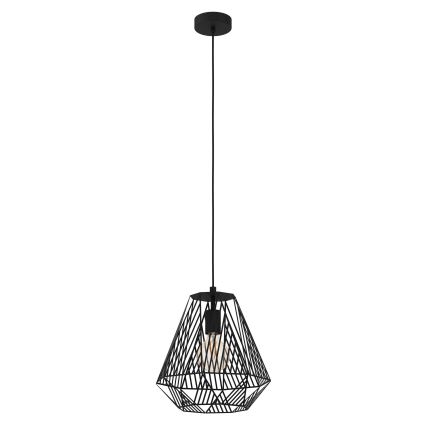 Eglo - Lámpara colgante 1xE27/40W/230V negro