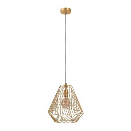 Eglo - Lámpara colgante 1xE27/40W/230V dorado