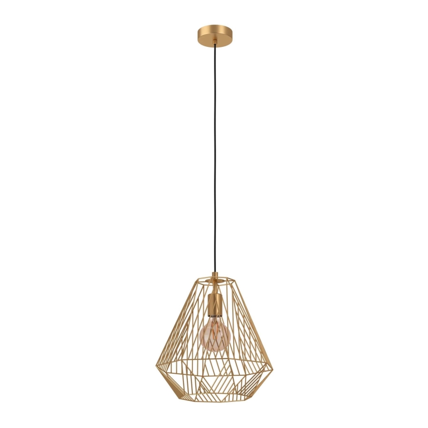 Eglo - Lámpara colgante 1xE27/40W/230V dorado