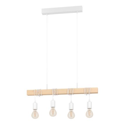 Eglo - Lámpara colgante TOWNSHEND 4xE27/60W/230V