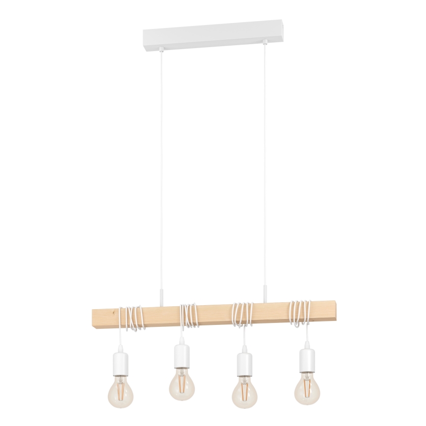 Eglo - Lámpara colgante TOWNSHEND 4xE27/60W/230V