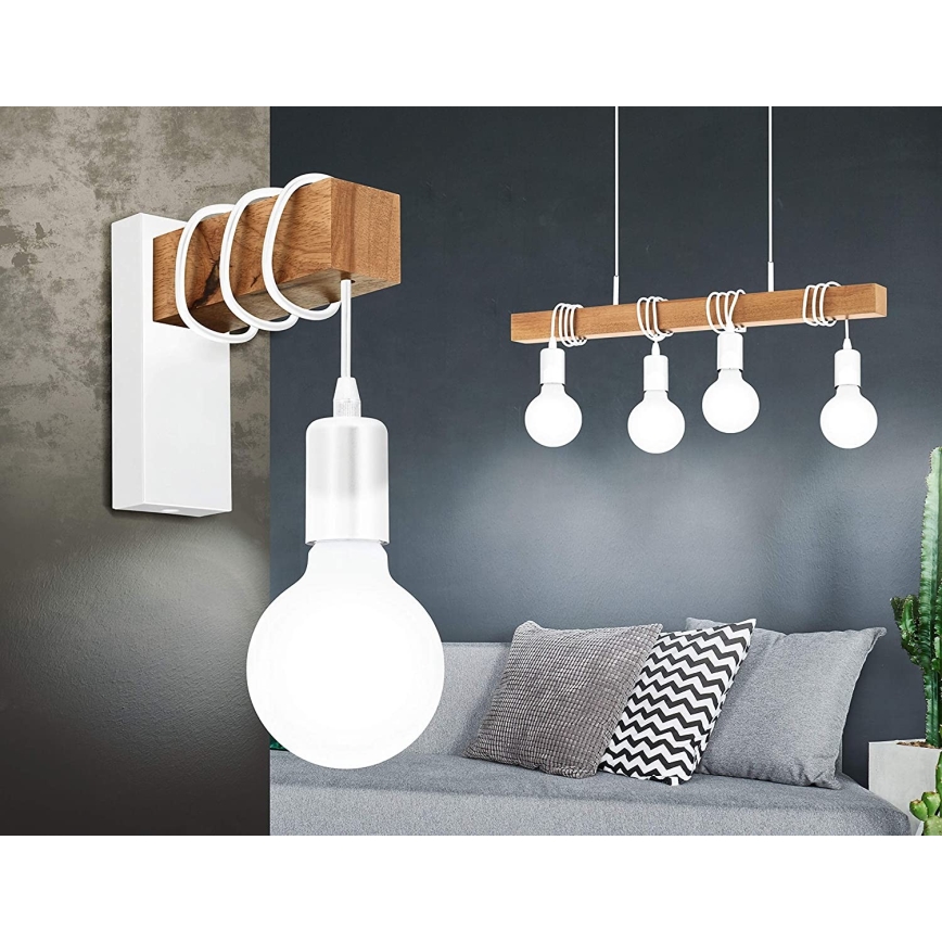 Eglo - Lámpara colgante TOWNSHEND 4xE27/60W/230V