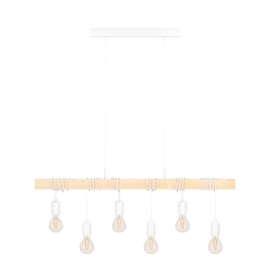 Eglo - Lámpara colgante TOWNSHEND 6xE27/60W/230V