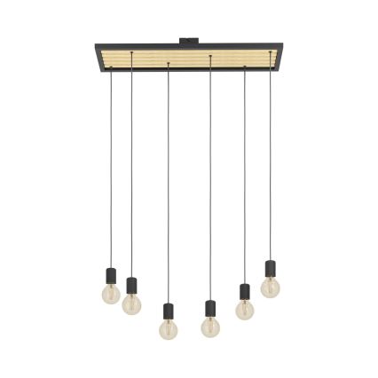 Eglo - Lámpara colgante 6xE27/40W/230V