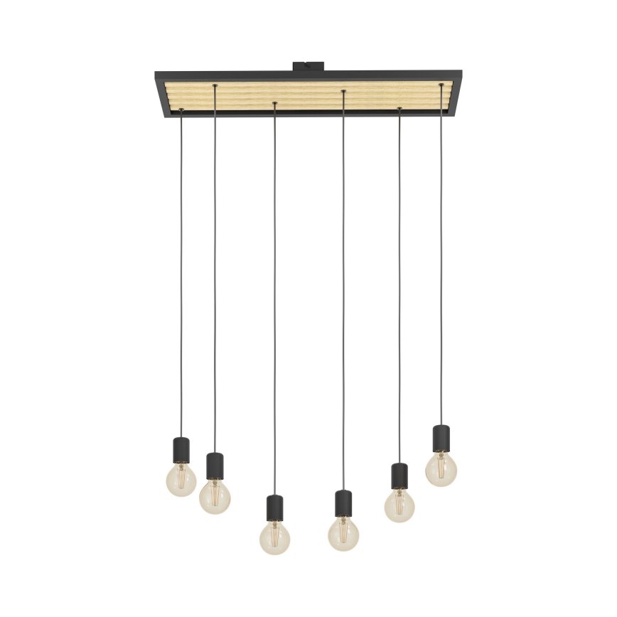 Eglo - Lámpara colgante 6xE27/40W/230V