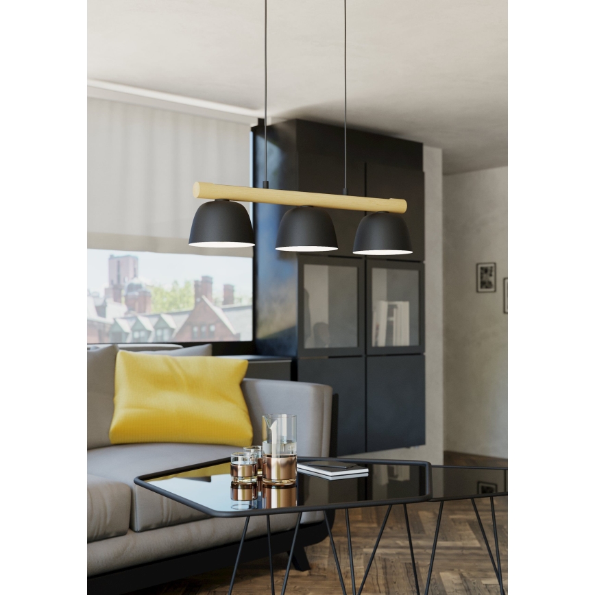 Eglo - Lámpara colgante 3xE27/40W/230V