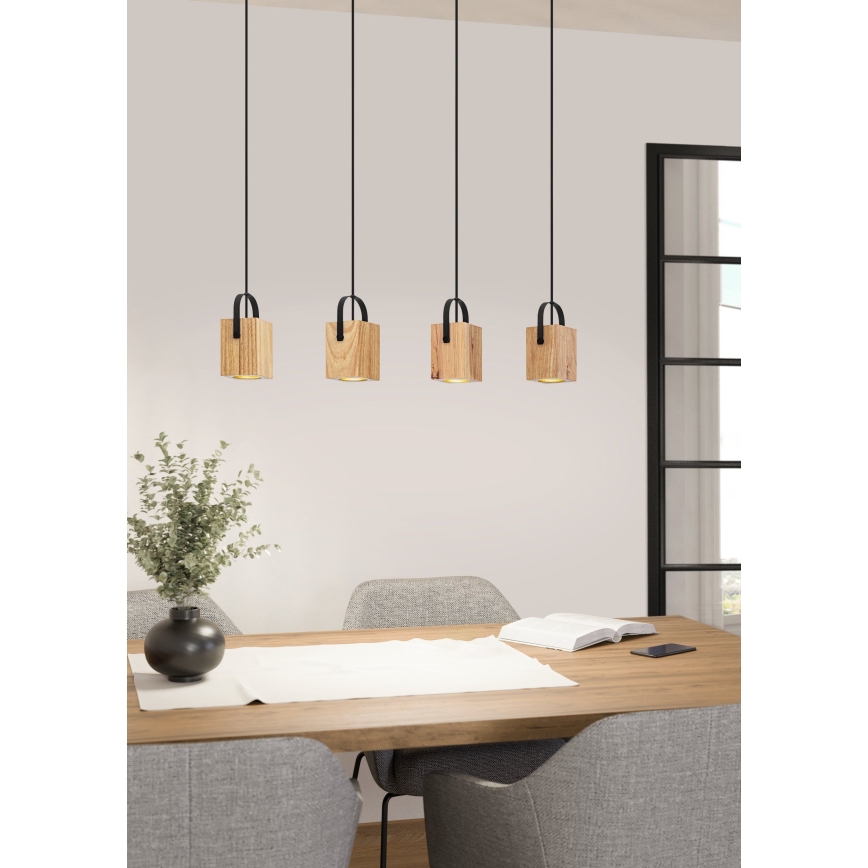 Eglo - Lámpara LED colgante 4xGU10/3W/230V