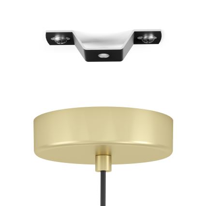 Eglo - Lámpara colgante 1xE27/40W/230V dorado