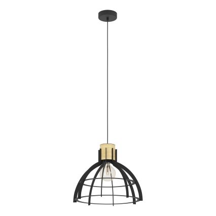 Eglo - Lámpara colgante 1xE27/40W/230V negro
