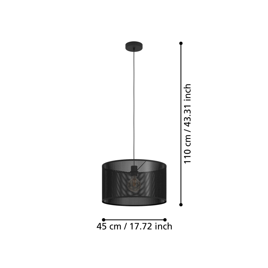 Eglo - Lámpara colgante 1xE27/40W/230V
