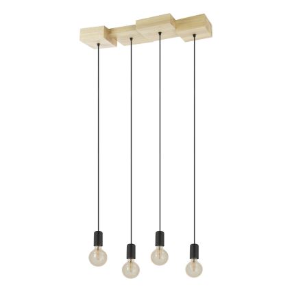 Eglo - Lámpara colgante 4xE27/40W/230V