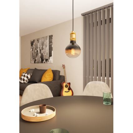 Eglo - Lámpara colgante 1xE27/40W/230V dorado