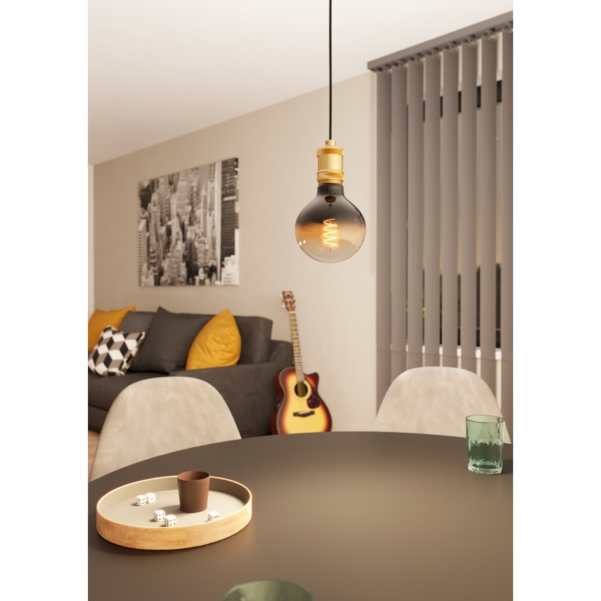 Eglo - Lámpara colgante 1xE27/40W/230V dorado