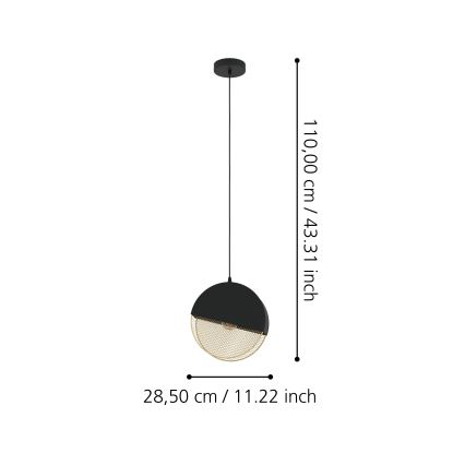Eglo - Lámpara colgante 1xE27/40W/230V
