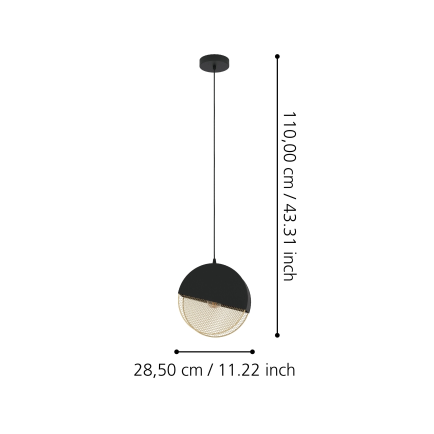 Eglo - Lámpara colgante 1xE27/40W/230V
