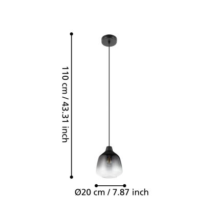 Eglo - Lámpara colgante 1xE27/40W/230V