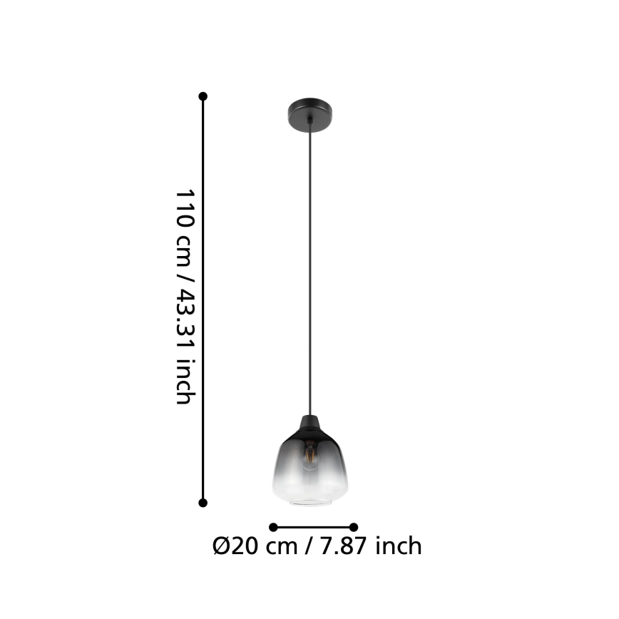 Eglo - Lámpara colgante 1xE27/40W/230V
