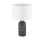 Eglo - Lámpara de mesa 1xE27/40W/230V blanco/negro