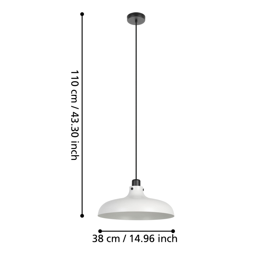 Eglo - Lámpara colgante 1xE27/40W/230V