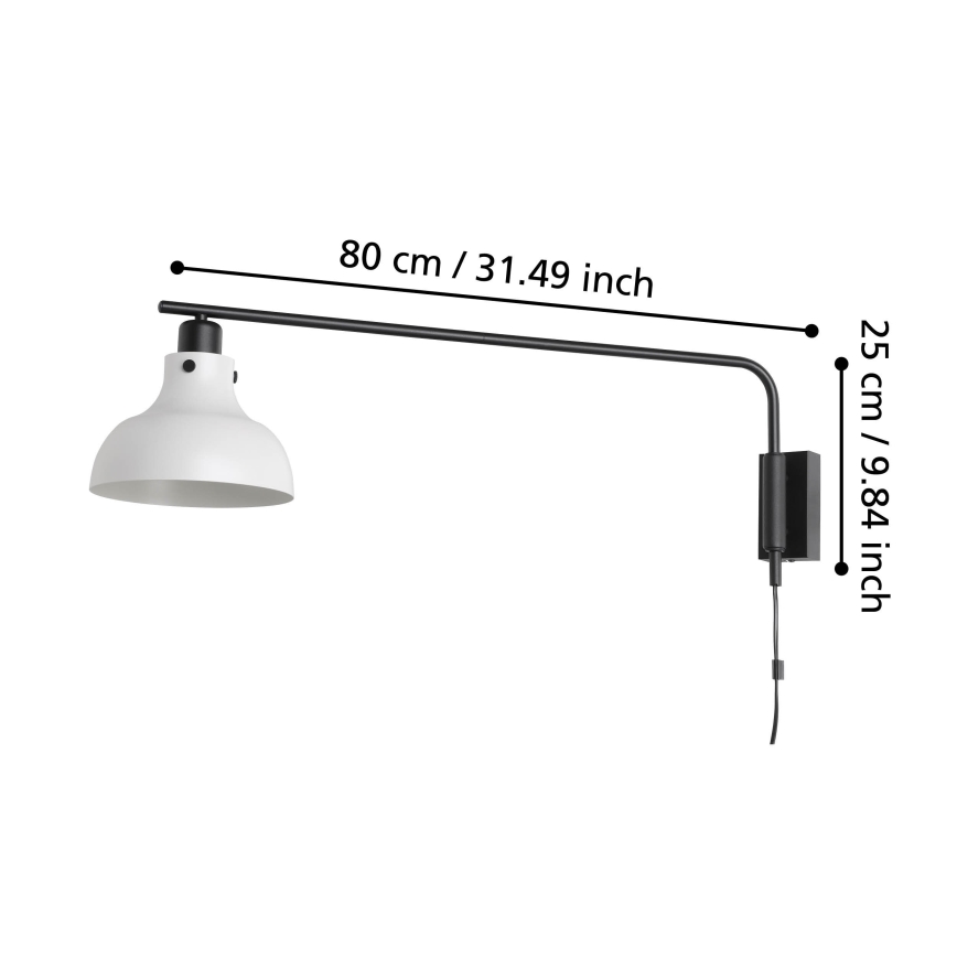 Eglo - Aplique 1xE27/40W/230V