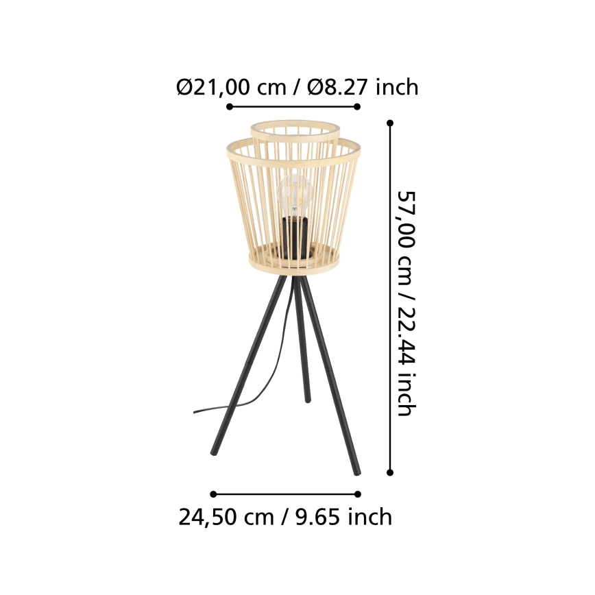 Eglo - Lámpara de mesa 1xE27/40W/230V