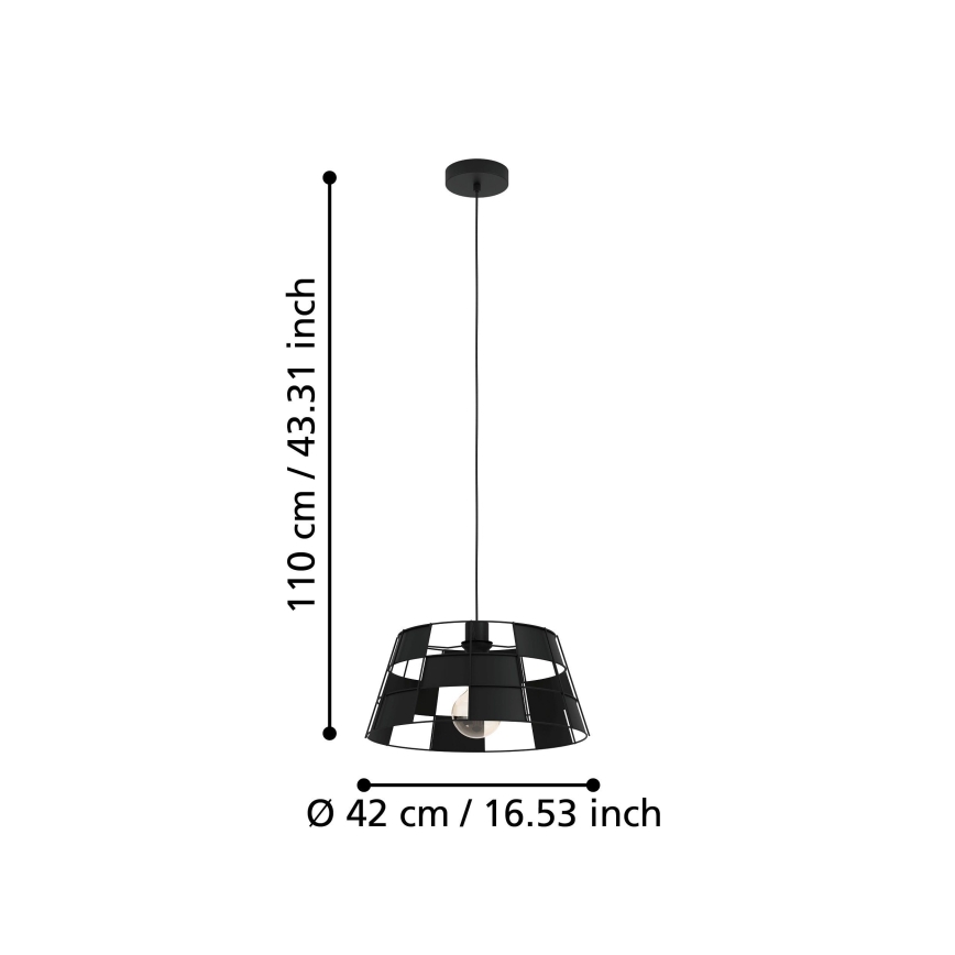 Eglo - Lámpara colgante 1xE27/40W/230V