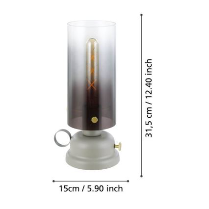 Eglo - Lámpara de mesa 1xE27/40W/230V