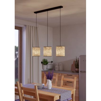 Eglo - Lámpara colgante 3xE27/25W/230V