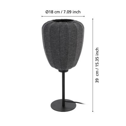 Eglo - Lámpara de mesa 1xE27/40W/230V