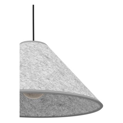 Eglo - Lámpara colgante 1xE27/40W/230V gris