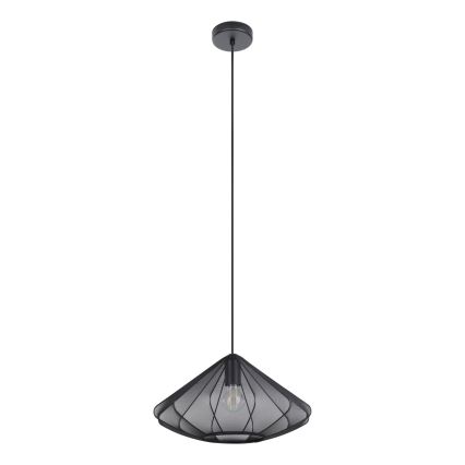 Eglo - Lámpara colgante 1xE27/40W/230V diá. 42,5 cm negro