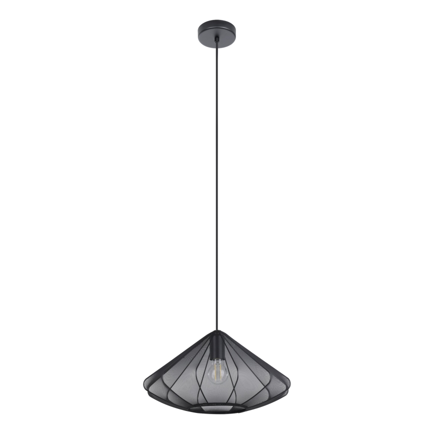 Eglo - Lámpara colgante 1xE27/40W/230V diá. 42,5 cm negro