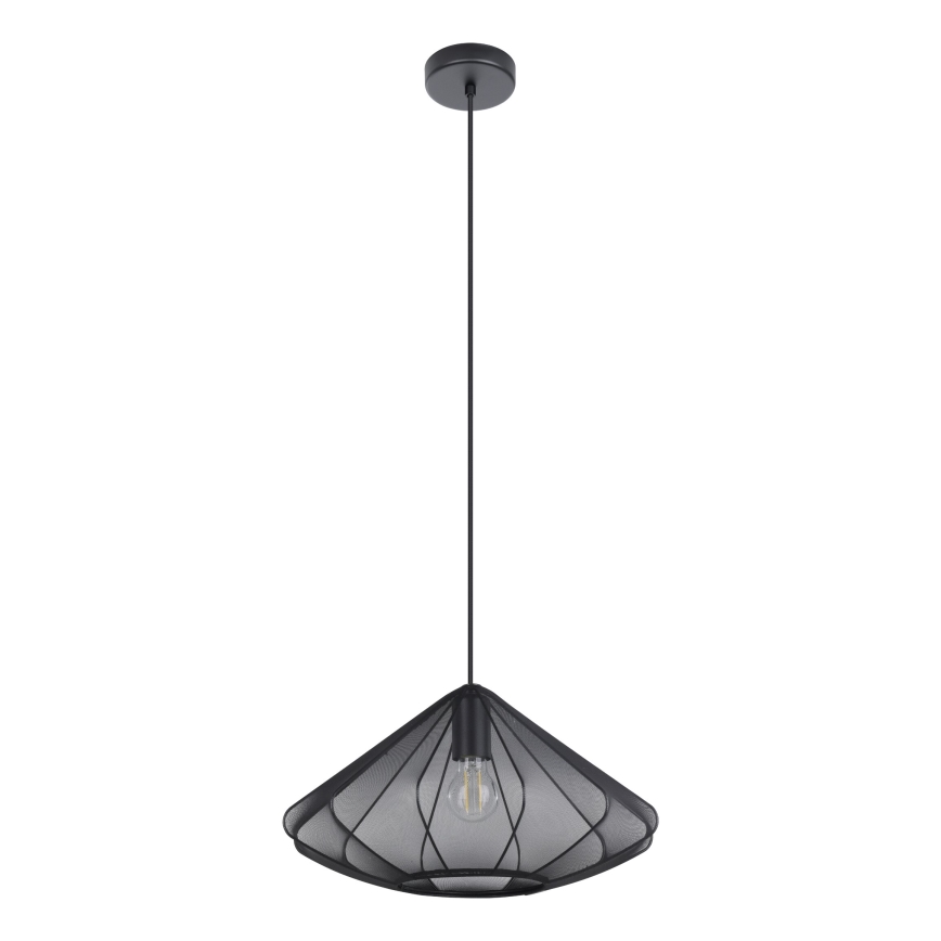 Eglo - Lámpara colgante 1xE27/40W/230V diá. 42,5 cm negro