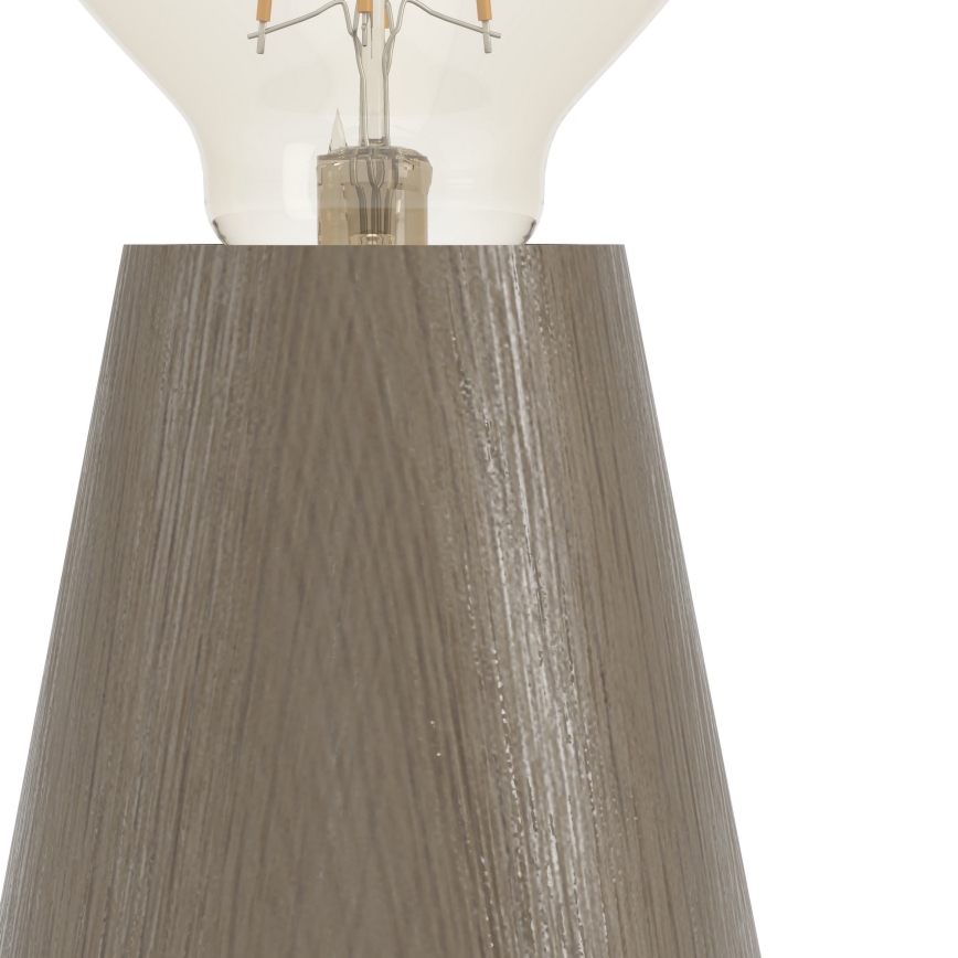 Eglo - Lámpara de mesa 1xE27/40W/230V marrón