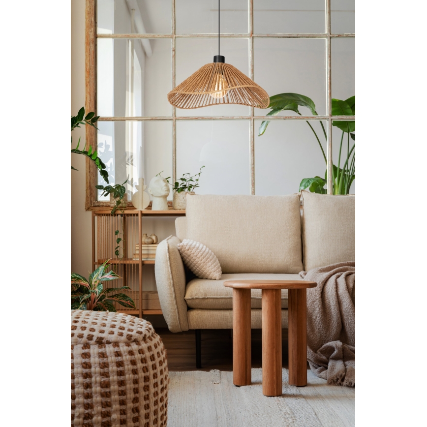 Eglo - Lámpara colgante 1xE27/60W/230V marrón