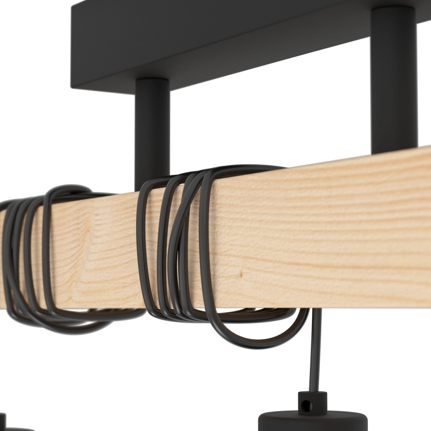 Eglo - Lámpara de techo TOWNSHEND 3xE27/60W/230V - FSC Certificado