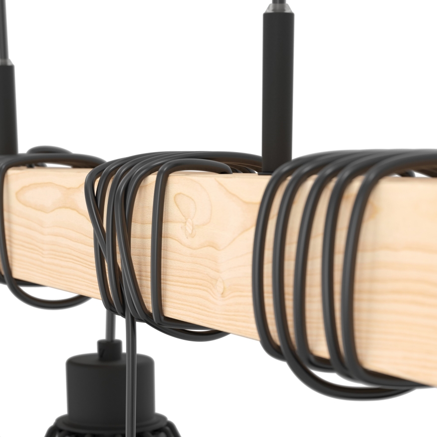 Eglo - Lámpara colgante TOWNSHEND 4xE27/60W/230V