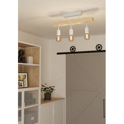 Eglo - Lámpara de techo TOWNSHEND 3xE27/60W/230V