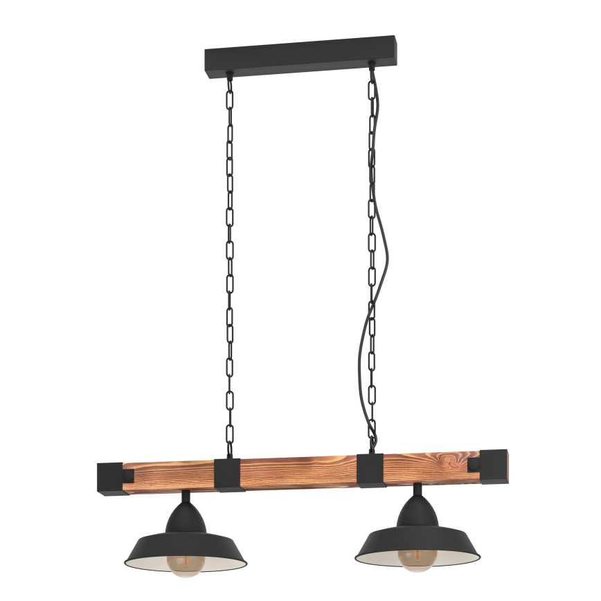 Eglo - Lámpara colgante con cadena 2xE27/60W/230V