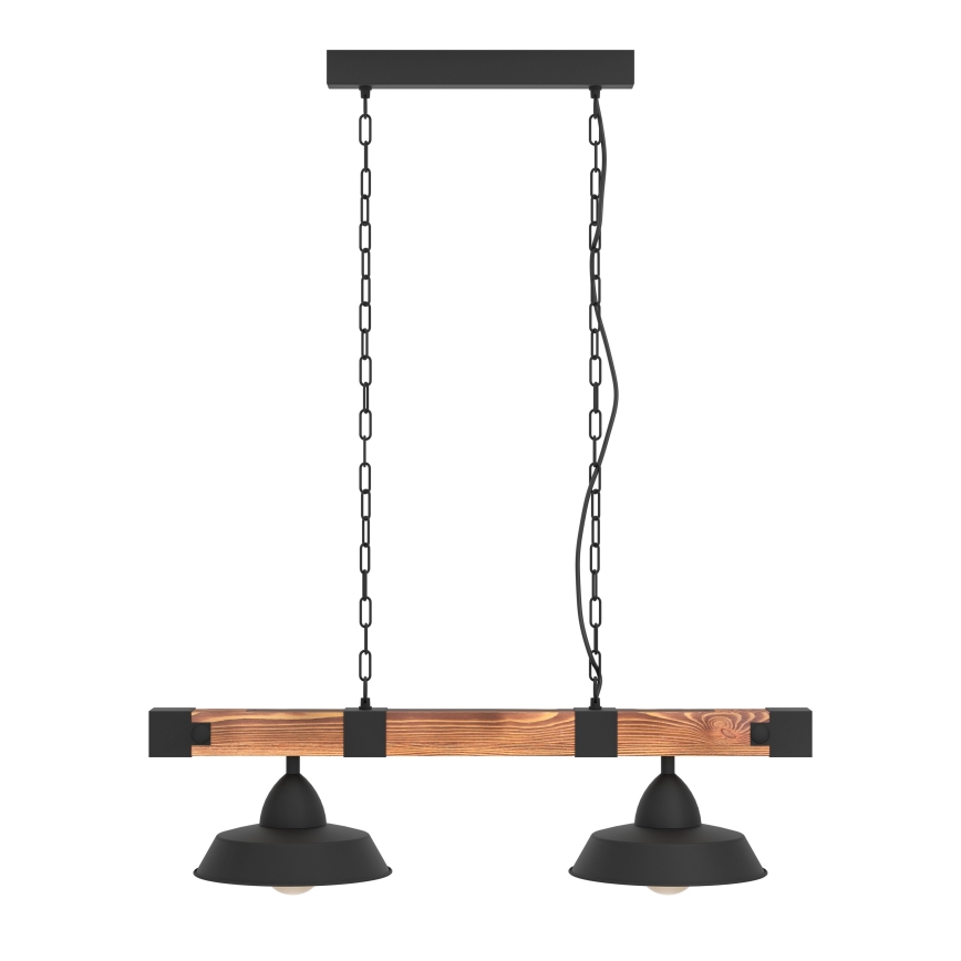 Eglo - Lámpara colgante con cadena 2xE27/60W/230V
