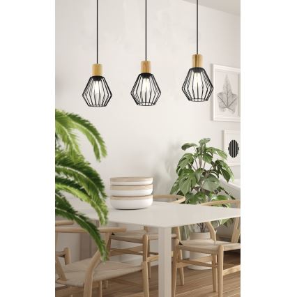 Eglo - Lámpara colgante 3xE27/60W/230V
