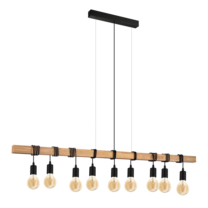 Eglo - Lámpara colgante TOWNSHEND 9xE27/60W/230V