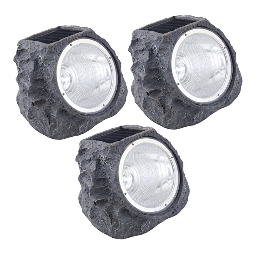 Eglo 48505 - SET 3x Iluminación LED solar 3xLED/0,06W 600 mAh