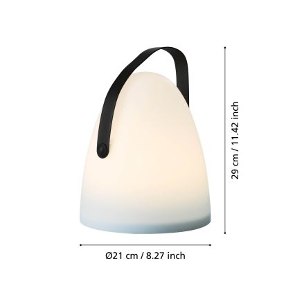 Eglo 48841 - Lámpara de mesa LED exterior COLLIRADOS LED/3xAA IP44