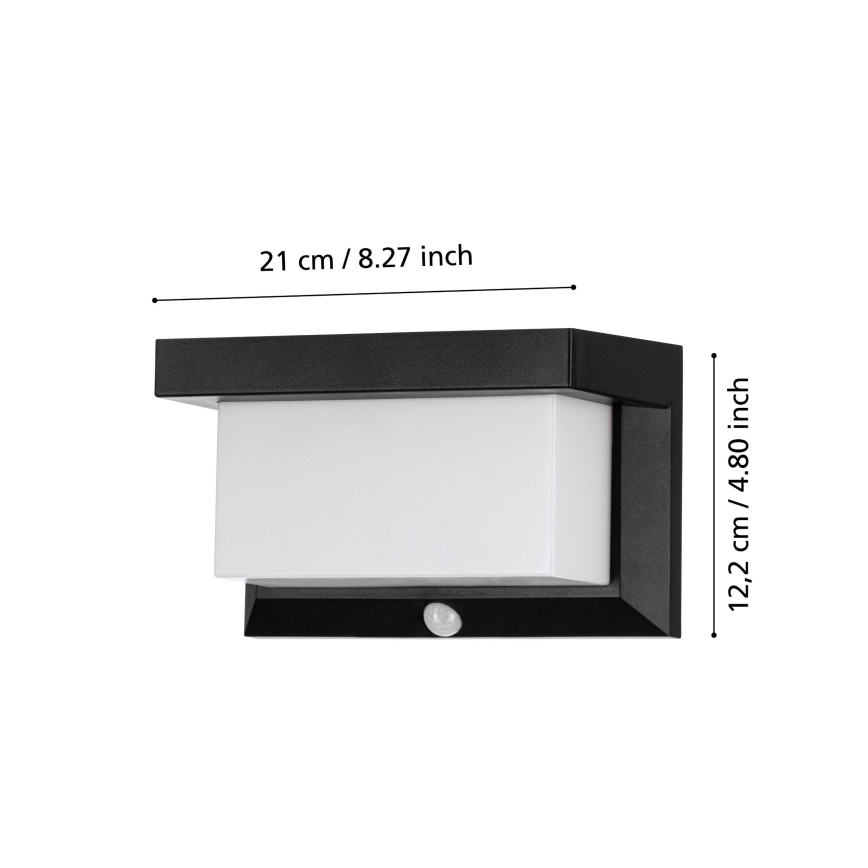 Eglo - Aplique solar LED con sensor LED/3,84W/3,7V IP44