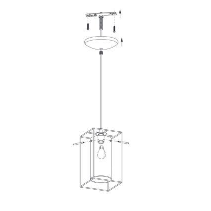 Eglo - Lámpara colgante 1xE27/60W/230V