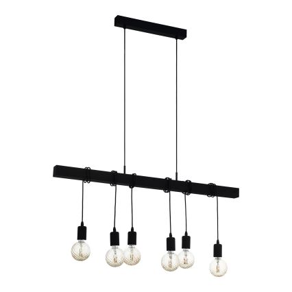 Eglo - Lámpara colgante TOWNSHEND 6xE27/60W/230V
