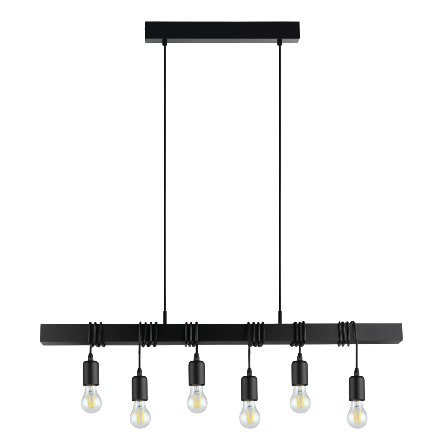 Eglo - Lámpara colgante TOWNSHEND 6xE27/60W/230V